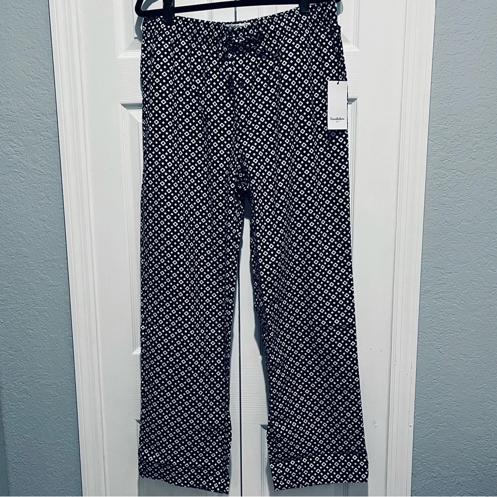 Goodfellow & Co Men’s Navy Geometric Print Flannel Pajama Pants New!